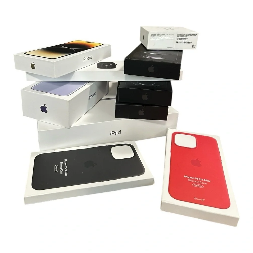 Lot Of 10Empty MAC Apple Boxes iPhone iPad MacBook Air iPadPro Watch Empty